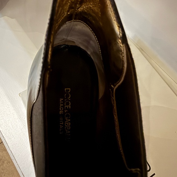 Dolce & Gabbana BOOTS 39IT 39 9 pointy toe black leather bootie heels boot  8.5 - Picture 9 of 16